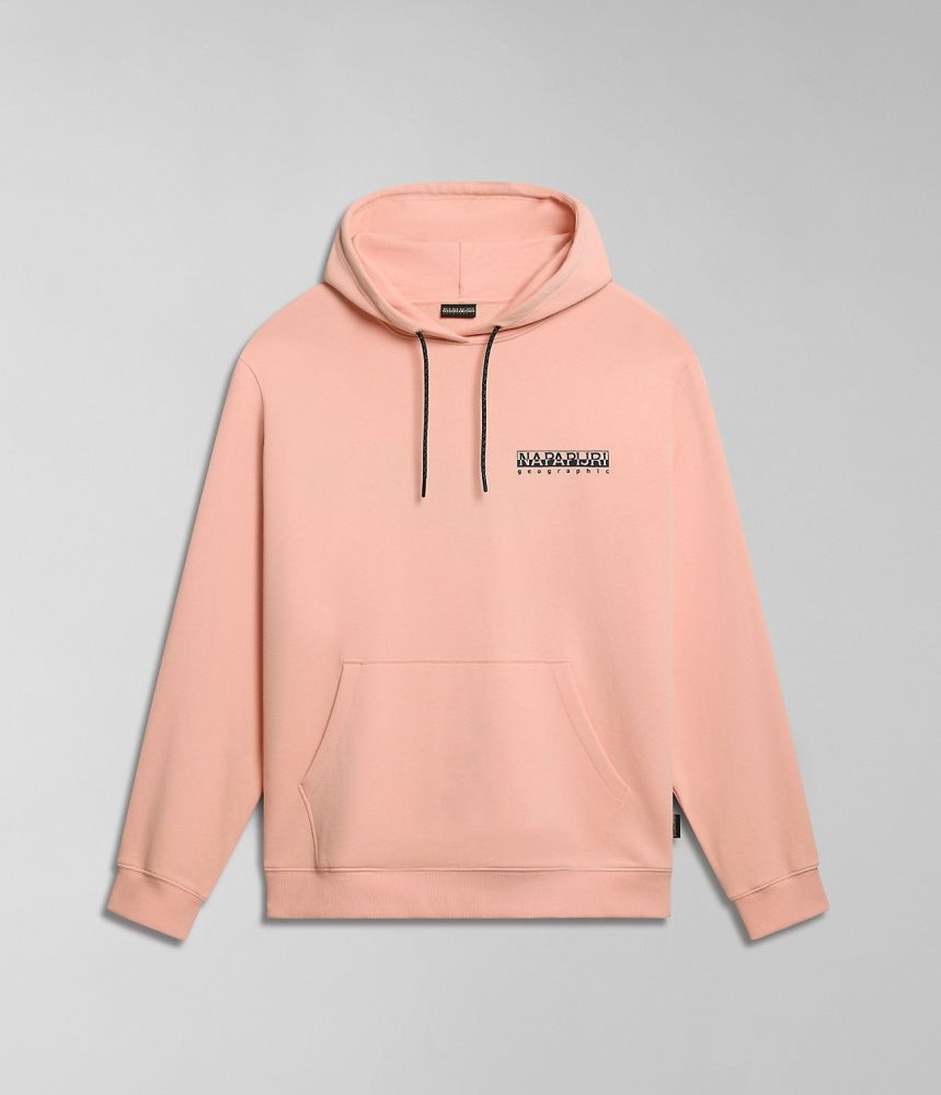 Napapijri Boyd Hoodie Hoodie Heren Roze | BWRTFMS-73