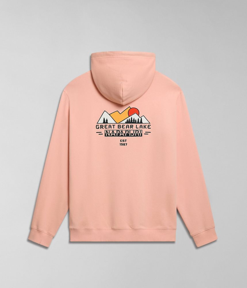 Napapijri Boyd Hoodie Hoodie Heren Roze | BWRTFMS-73