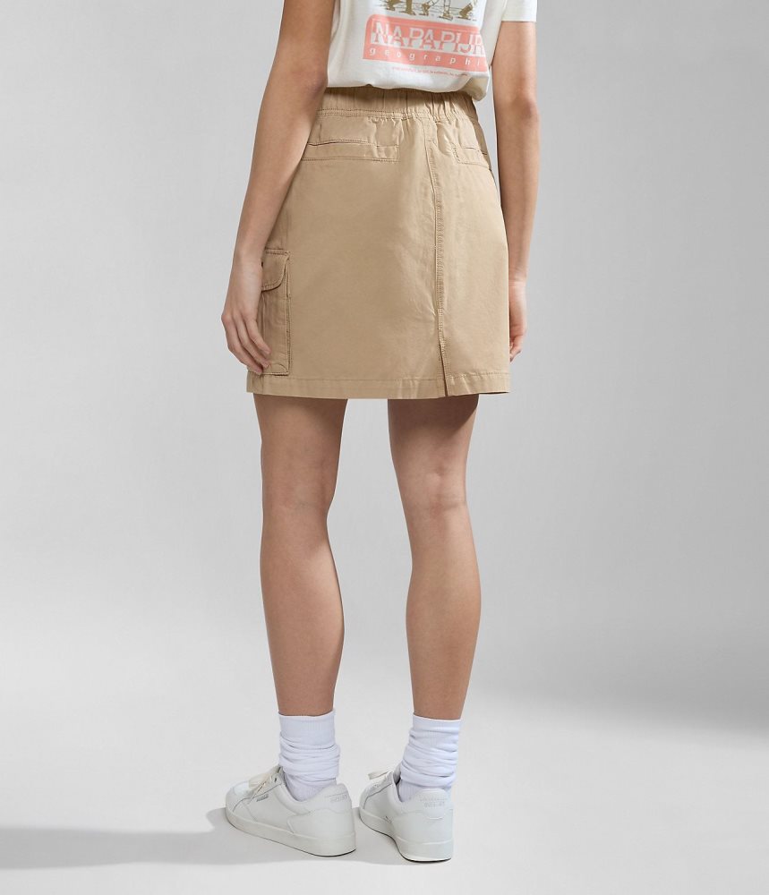 Napapijri Boyd Skirt Rokken Dames Beige | CJLVKFY-37