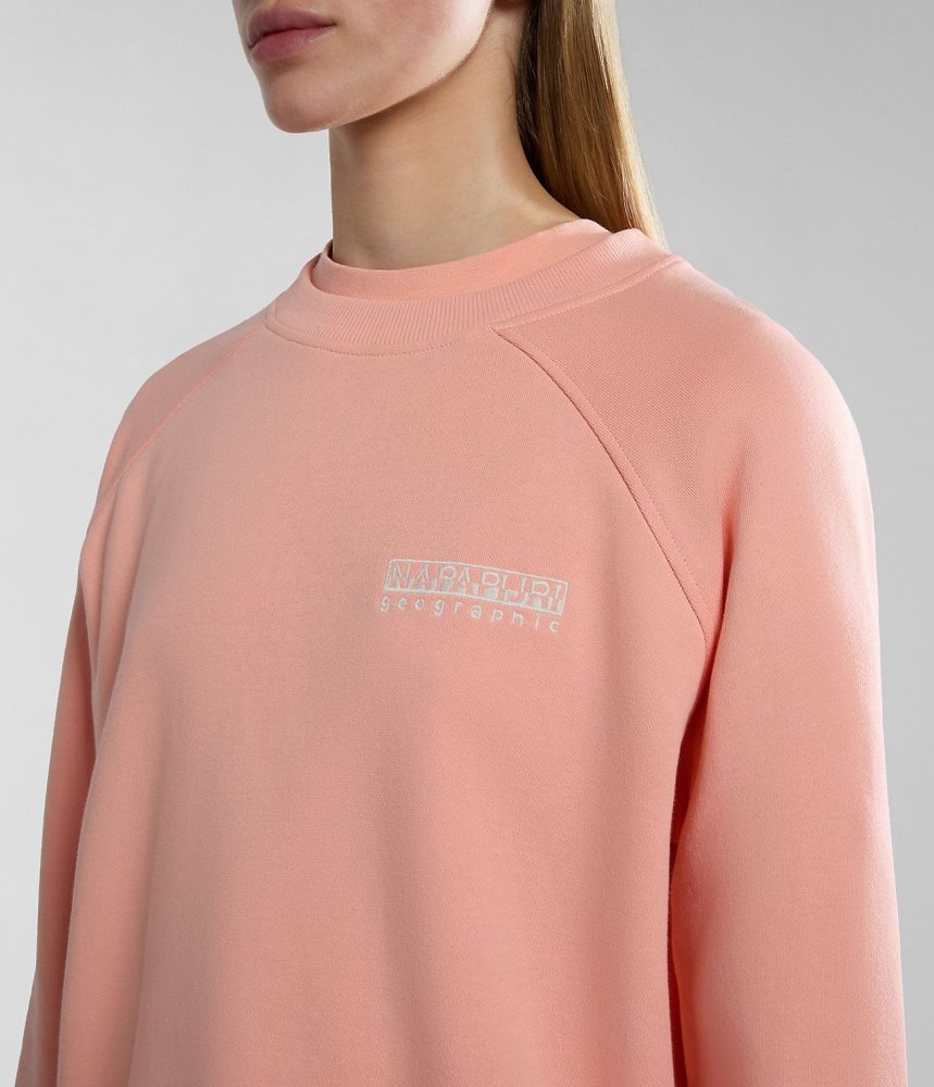 Napapijri Boyd Sweatshirt Sweatshirts Dames Roze | ZOTQRPY-81