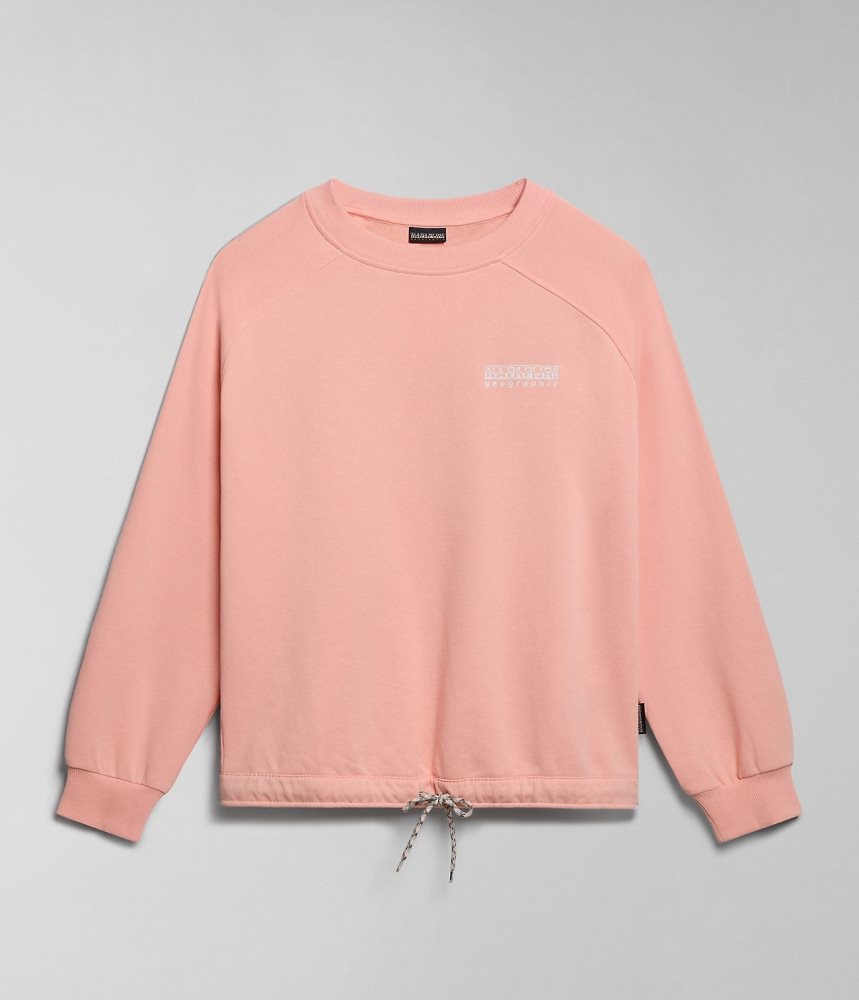 Napapijri Boyd Sweatshirt Sweatshirts Dames Roze | ZOTQRPY-81