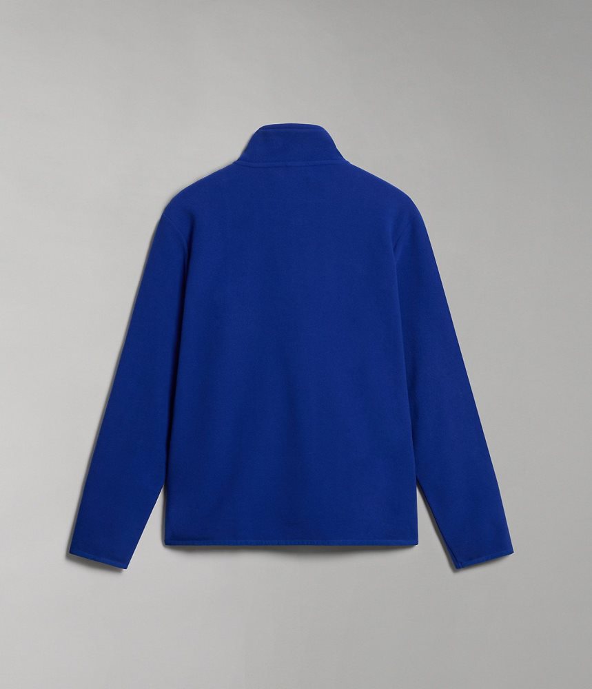 Napapijri Burgee Half-Zip Fleece Vlies Dames Blauw | ELMVHON-27