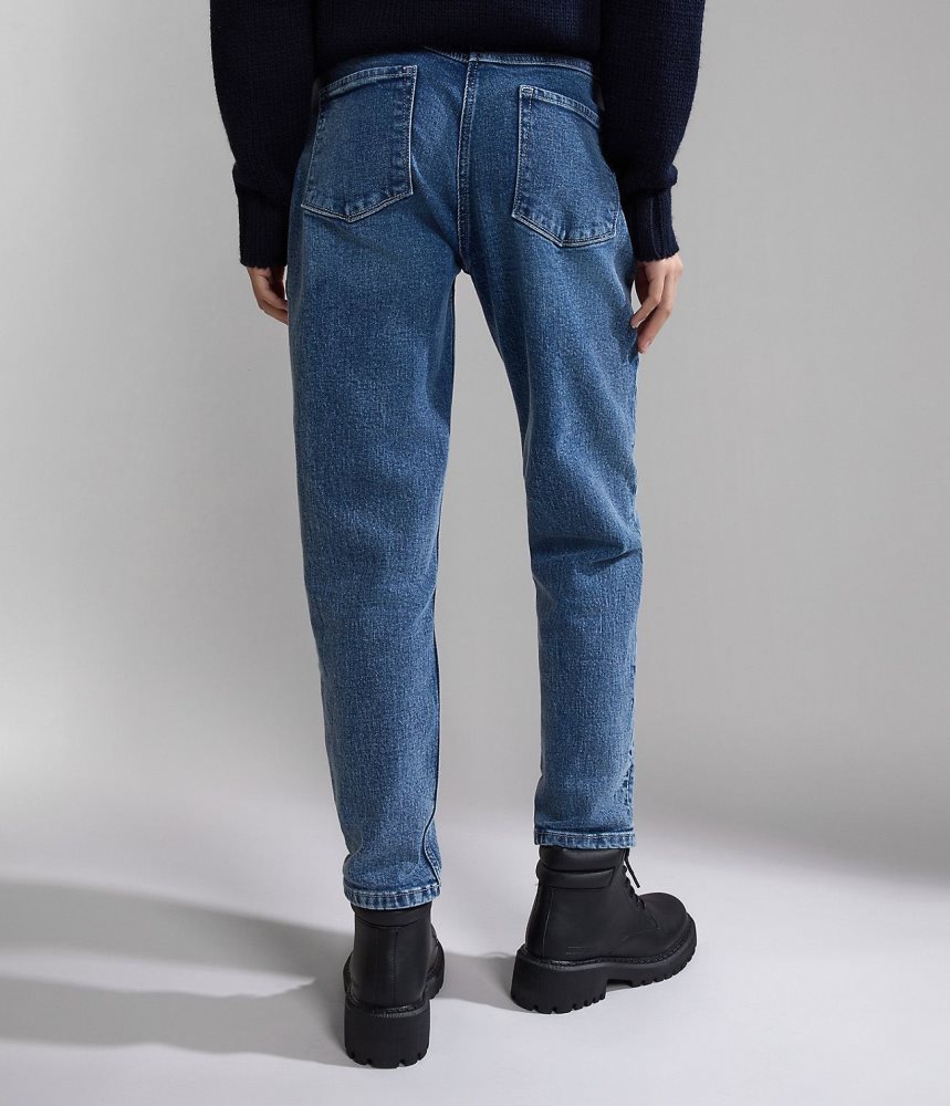 Napapijri Byrd Denim Chino Broek Dames Lichtblauw | INRKSMH-87