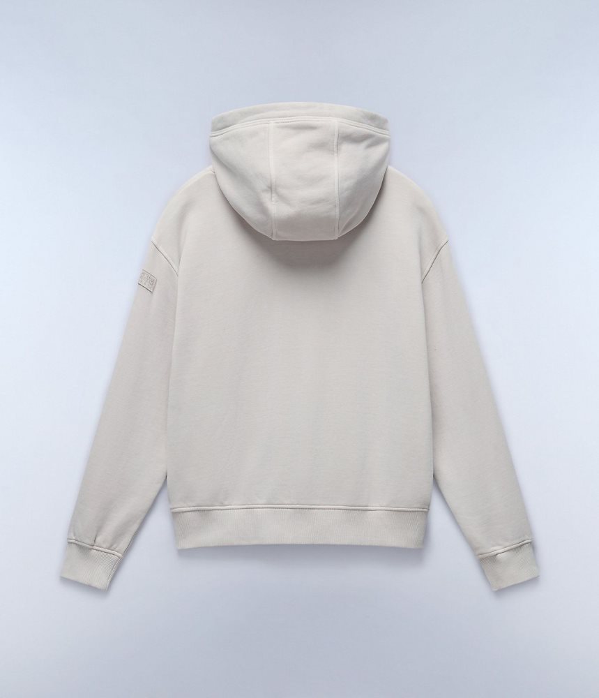 Napapijri Castor Hoodie Hoodie Dames Beige Zilver | BIWDQJG-84