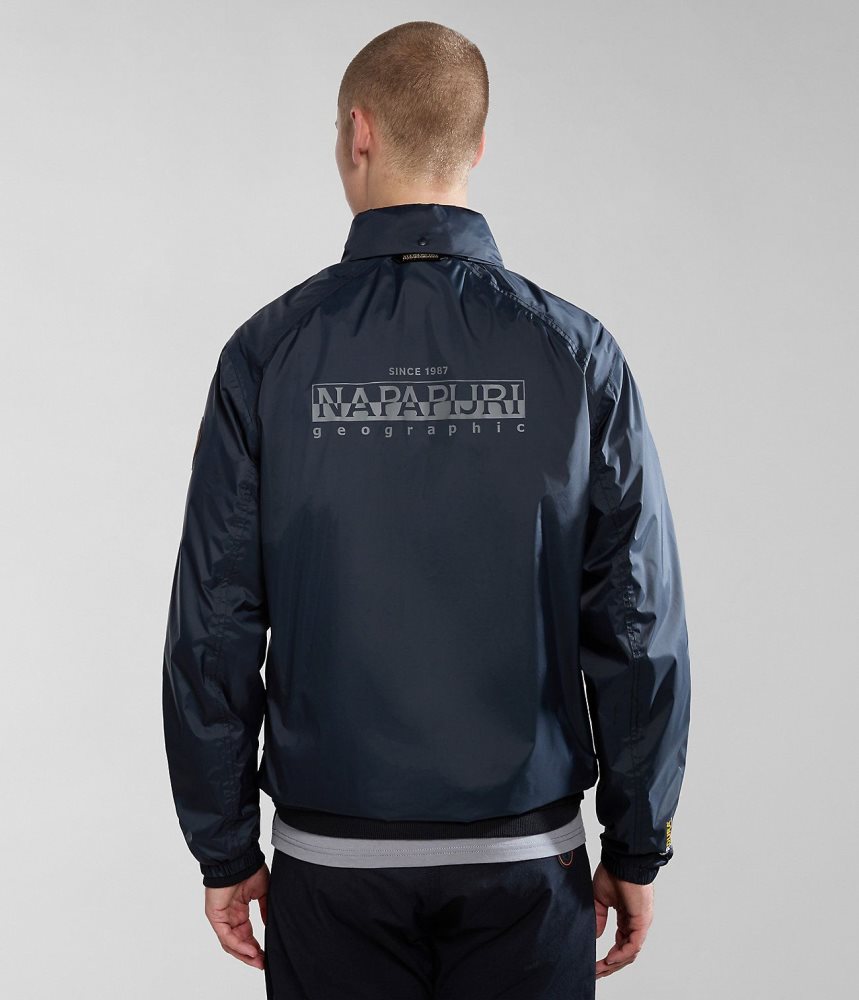 Napapijri Cloudy Windbreaker Lightweight Jackets Heren Zwart | ZNURVPE-72