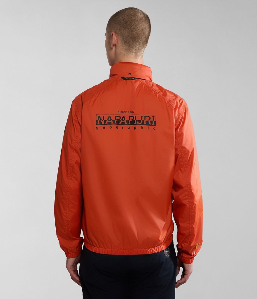 Napapijri Cloudy Windbreaker Lightweight Jackets Heren Oranje | FDRSBPA-79