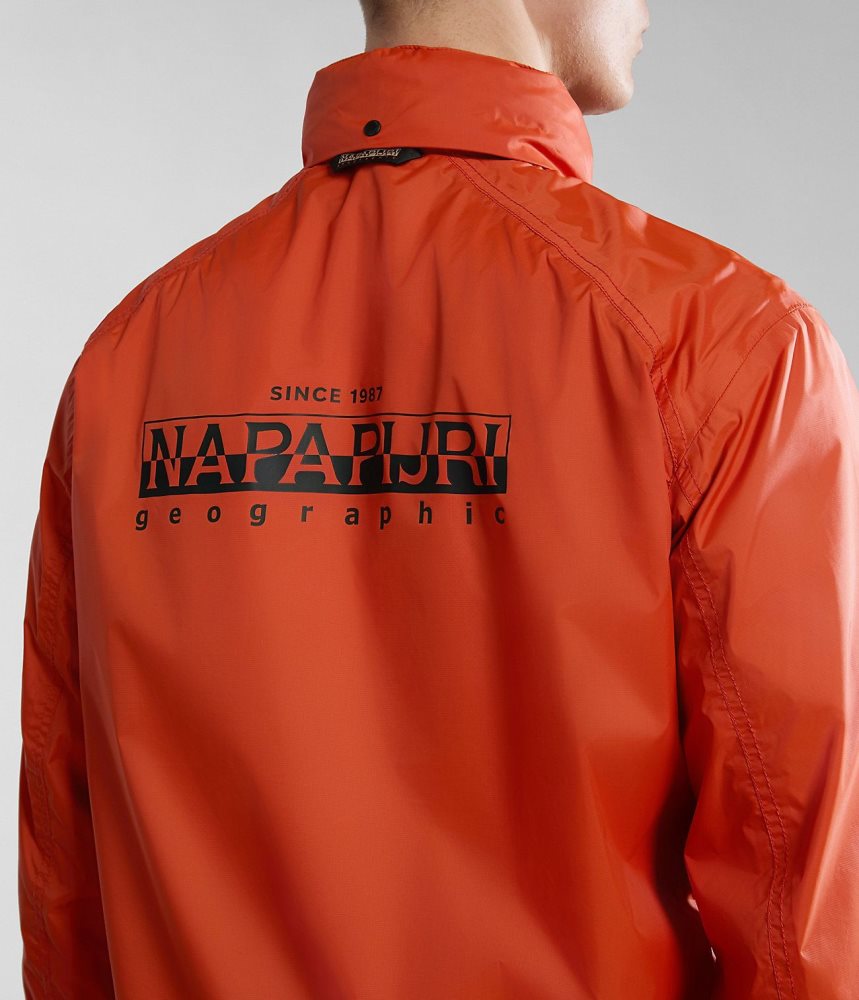 Napapijri Cloudy Windbreaker Lightweight Jackets Heren Oranje | FDRSBPA-79