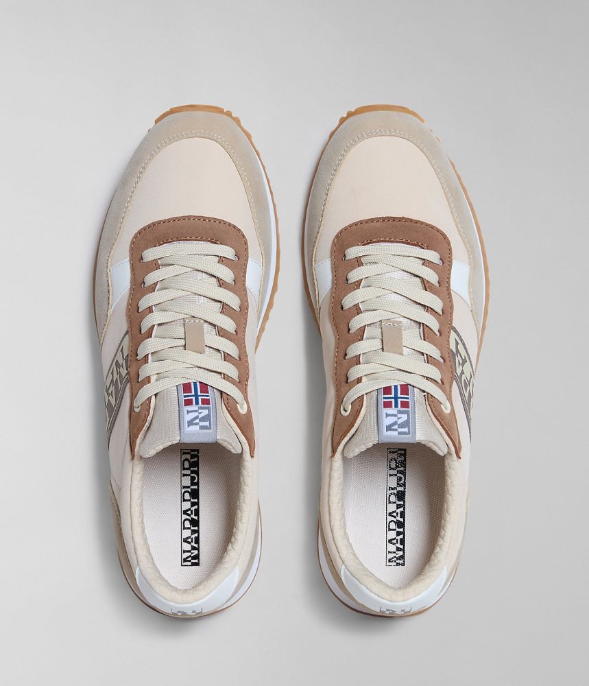 Napapijri Cosmos Trainers Sportschoenen Heren Beige | ZRUTJGI-84