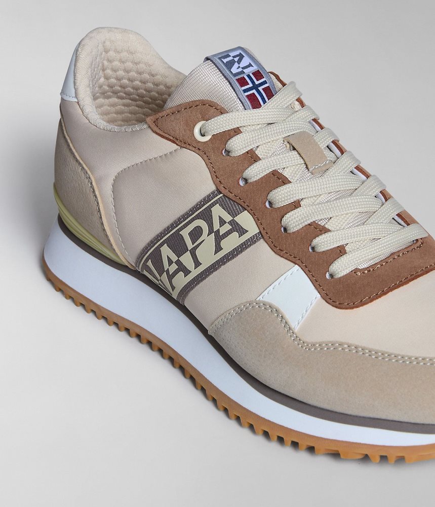 Napapijri Cosmos Trainers Sportschoenen Heren Beige | ZRUTJGI-84