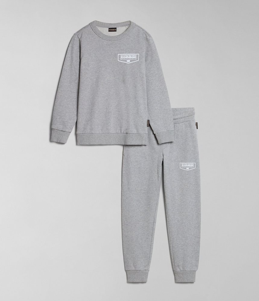 Napapijri Cree Tracksuit (4-16 YEARS) Trainingspak Kinderen Grijs | FLURISK-46