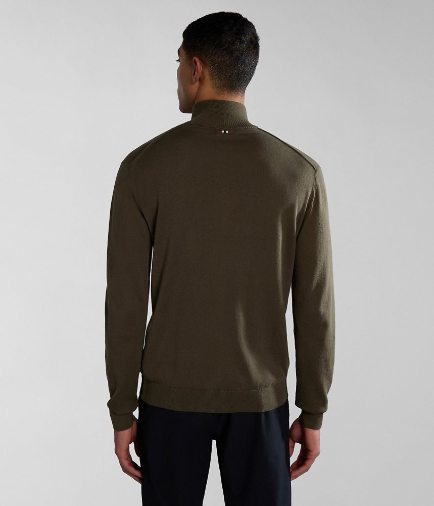 Napapijri Decatur Full-Zip Jumper Zip Jumpers Heren Groen | HSYAOBP-57