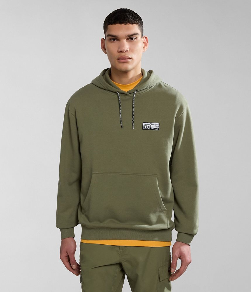 Napapijri Faber Hoodie Hoodie Heren Groen | CNIWAHG-69