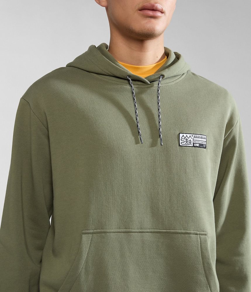 Napapijri Faber Hoodie Hoodie Heren Groen | CNIWAHG-69