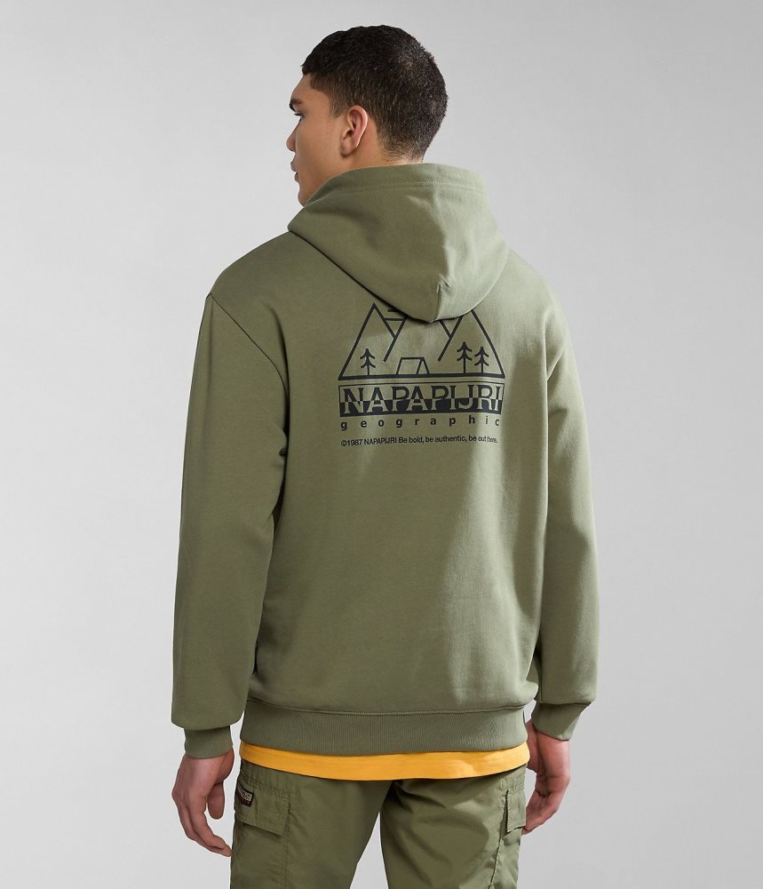 Napapijri Faber Hoodie Hoodie Heren Groen | CNIWAHG-69