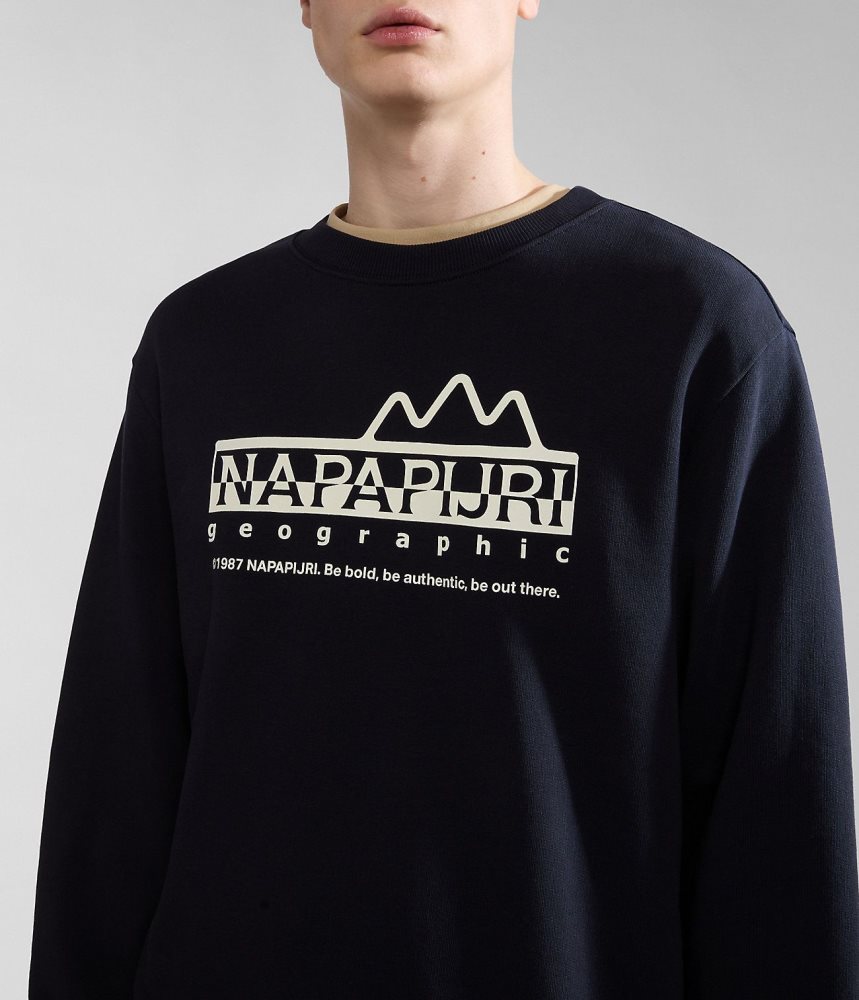 Napapijri Faber Sweatshirt Sweatshirts Dames Zwart | CGMQIVO-12