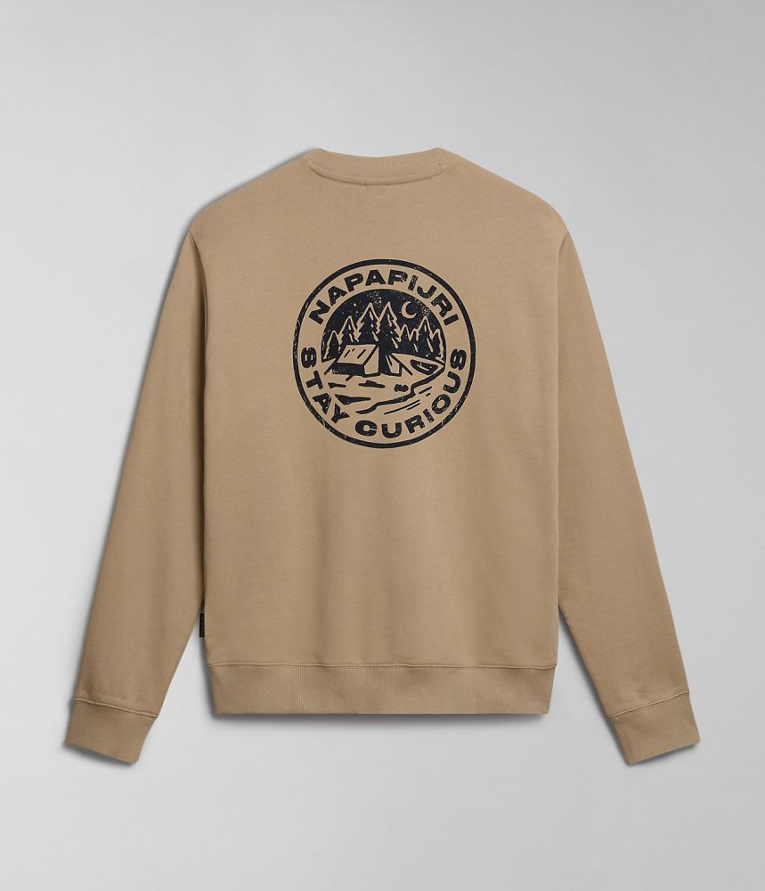 Napapijri Faber Sweatshirt Sweatshirts Dames Beige | REZJPQY-69