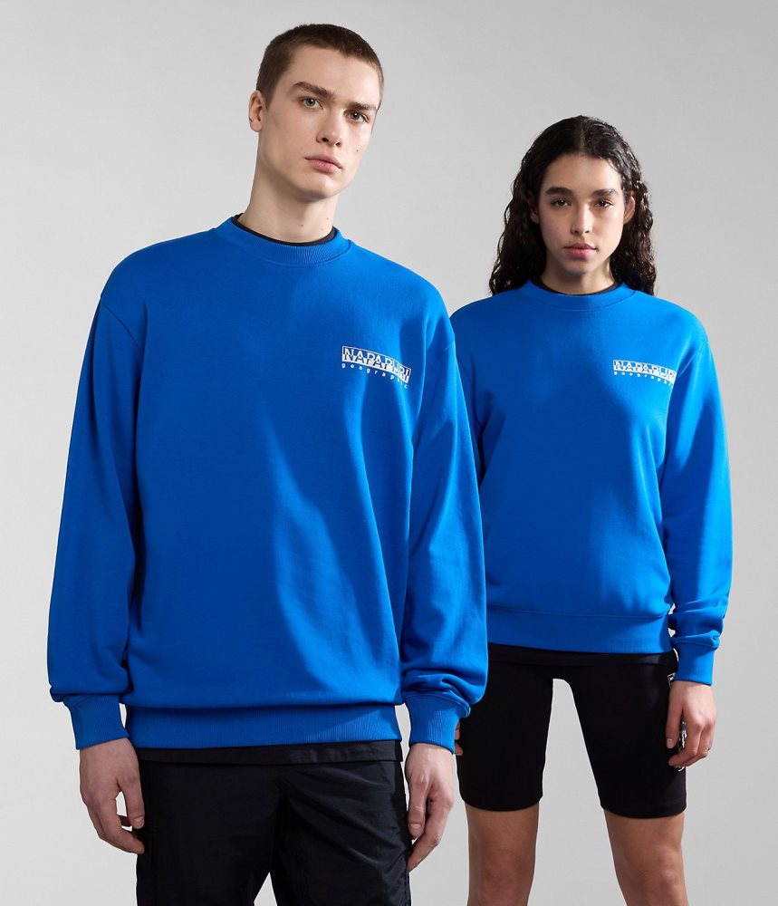 Napapijri Faber Sweatshirt Sweatshirts Dames Blauw | IFELGZY-65