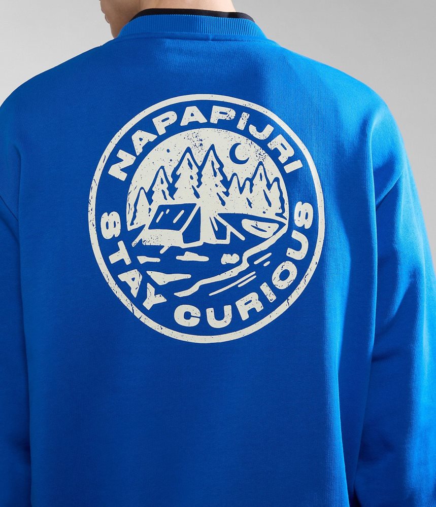 Napapijri Faber Sweatshirt Sweatshirts Dames Blauw | IFELGZY-65