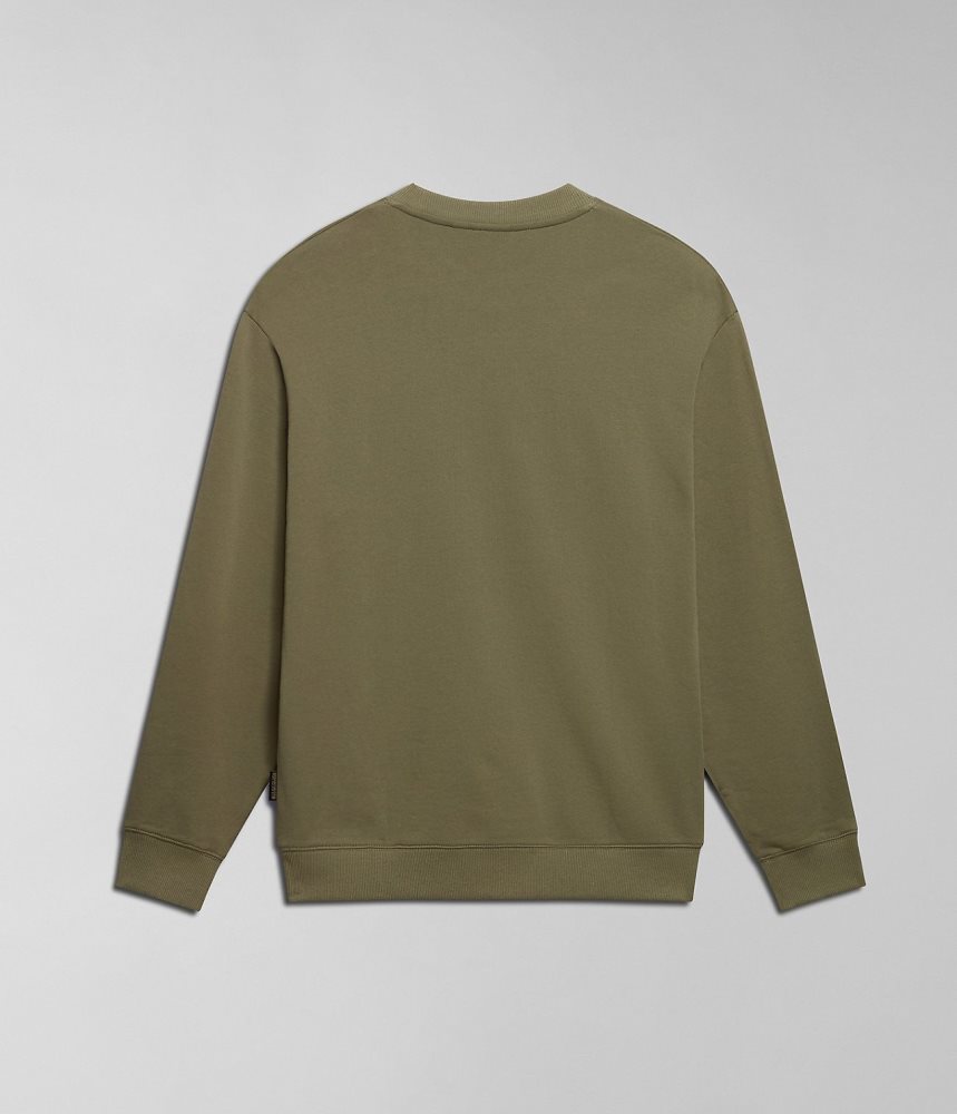 Napapijri Faber Sweatshirt Sweatshirts Heren Groen | UIQXZGH-97