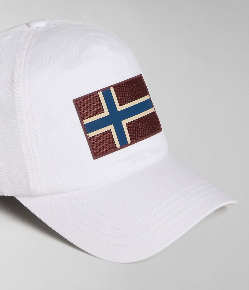 Napapijri Falis Cap Hoeden Heren Wit | SPDHXFU-31