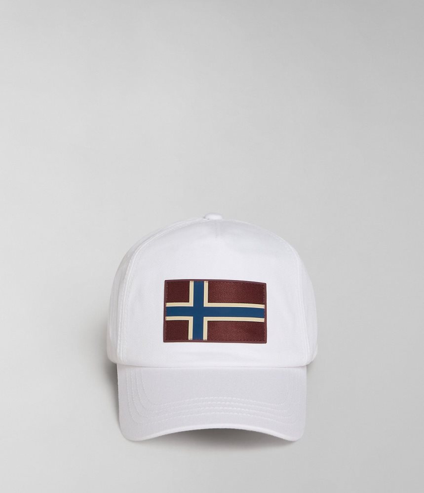 Napapijri Falis Cap Hoeden Heren Wit | SPDHXFU-31