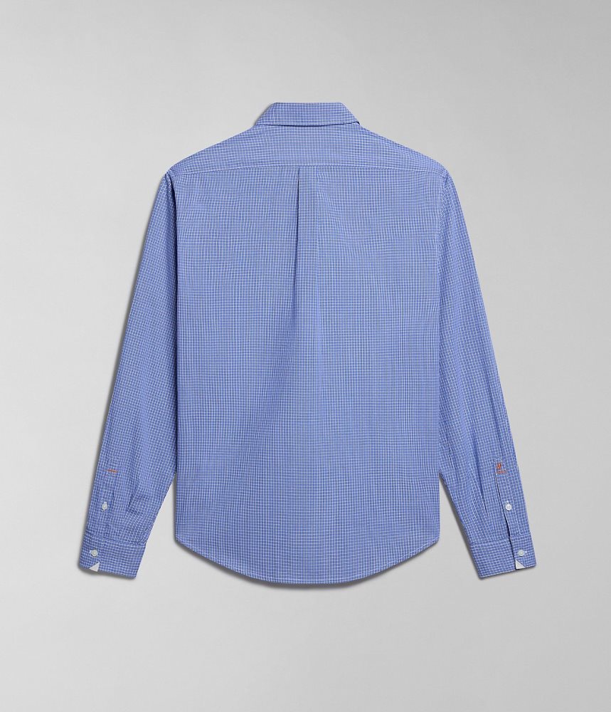 Napapijri Graie Long Sleeve Shirt Overhemd Heren Blauw | ZABJWVE-20