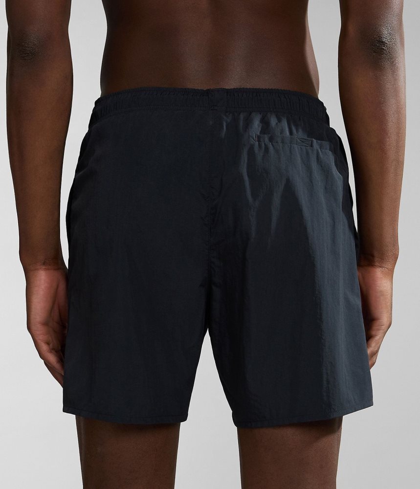 Napapijri Haldane Swimming Trunks Zwembroek Heren Zwart | ZIQBPVU-03