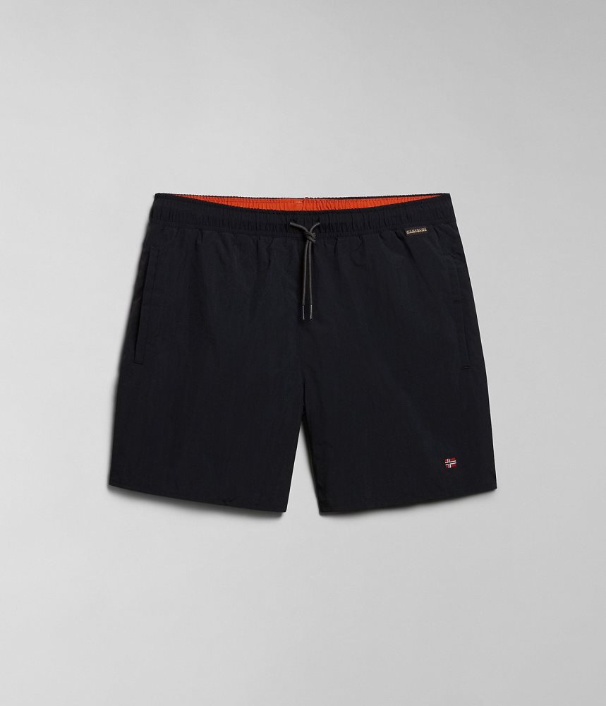 Napapijri Haldane Swimming Trunks Zwembroek Heren Zwart | ZIQBPVU-03