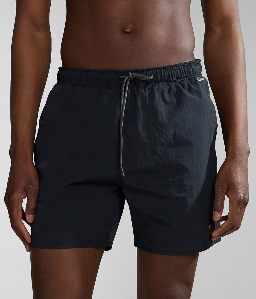 Napapijri Haldane Swimming Trunks Zwembroek Heren Zwart | ZIQBPVU-03