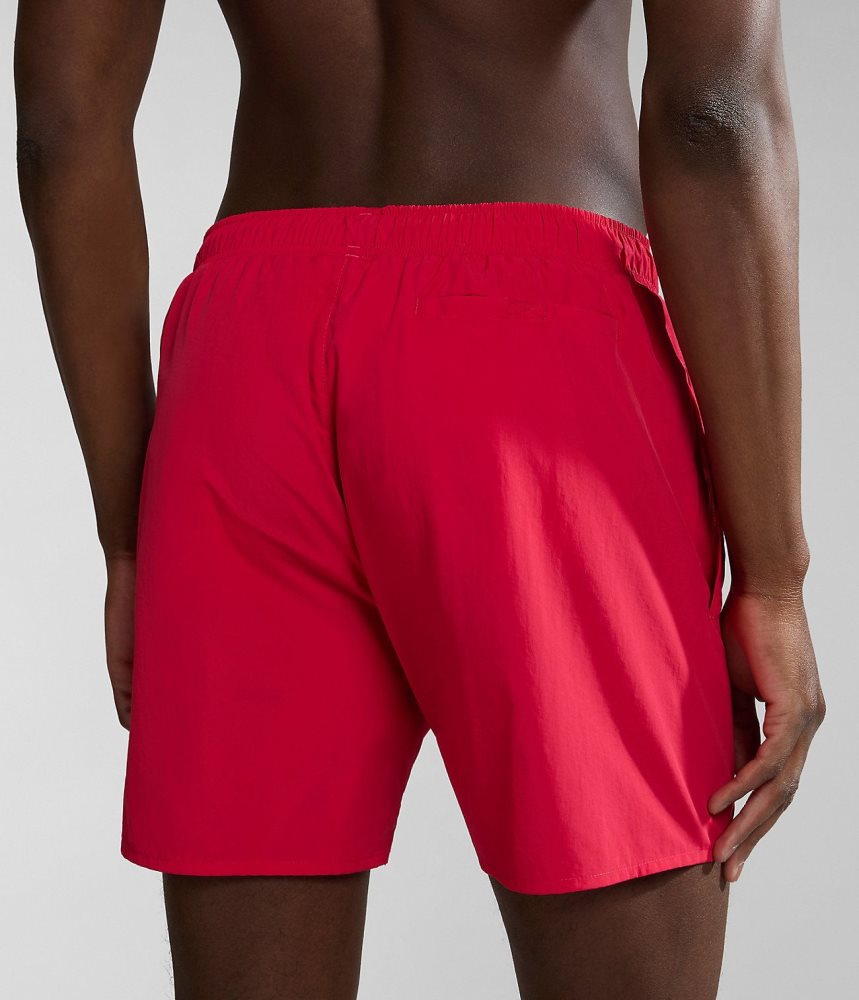 Napapijri Haldane Swimming Trunks Zwembroek Heren Rood | EXARKBN-65