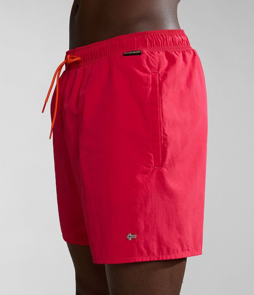 Napapijri Haldane Swimming Trunks Zwembroek Heren Rood | EXARKBN-65