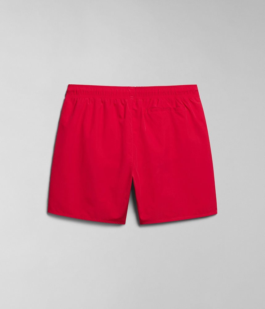 Napapijri Haldane Swimming Trunks Zwembroek Heren Rood | EXARKBN-65