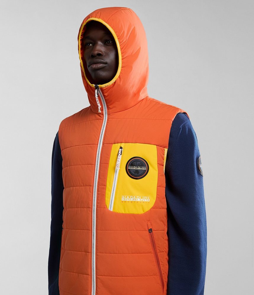 Napapijri Huron Packable Vest Gilet Heren Oranje | CELDKZR-60