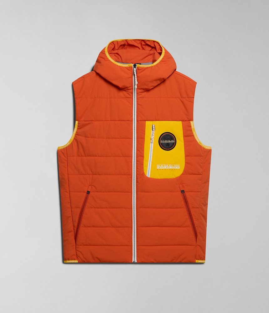 Napapijri Huron Packable Vest Gilet Heren Oranje | CELDKZR-60