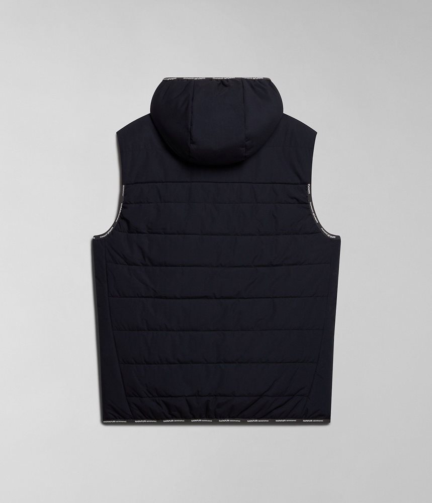 Napapijri Huron Packable Vest Gilet Heren Zwart | JAXOVRH-06