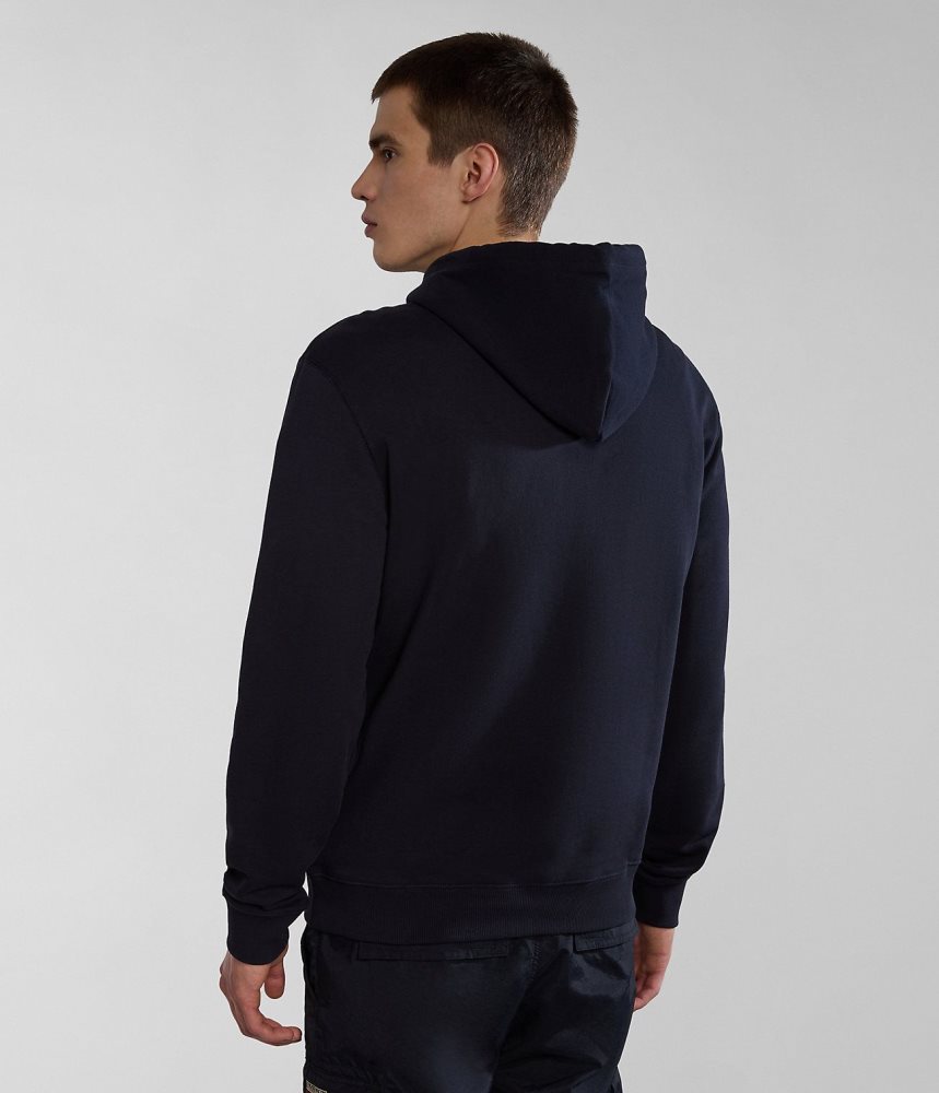 Napapijri Iaato Summer Hoodie Hoodie Heren Zwart | PVDHQKG-86