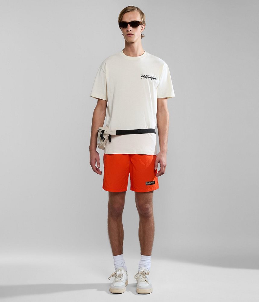 Napapijri Iaato Summer Trunks Zwembroek Heren Oranje | TVOQKMR-16