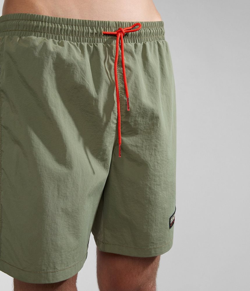 Napapijri Iaato Summer Trunks Zwembroek Heren Groen | MWNDELV-87