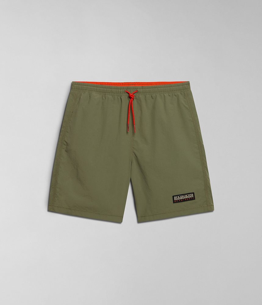 Napapijri Iaato Summer Trunks Zwembroek Heren Groen | MWNDELV-87