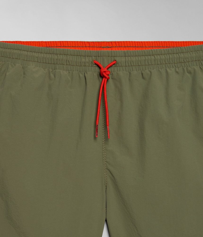 Napapijri Iaato Summer Trunks Zwembroek Heren Groen | MWNDELV-87