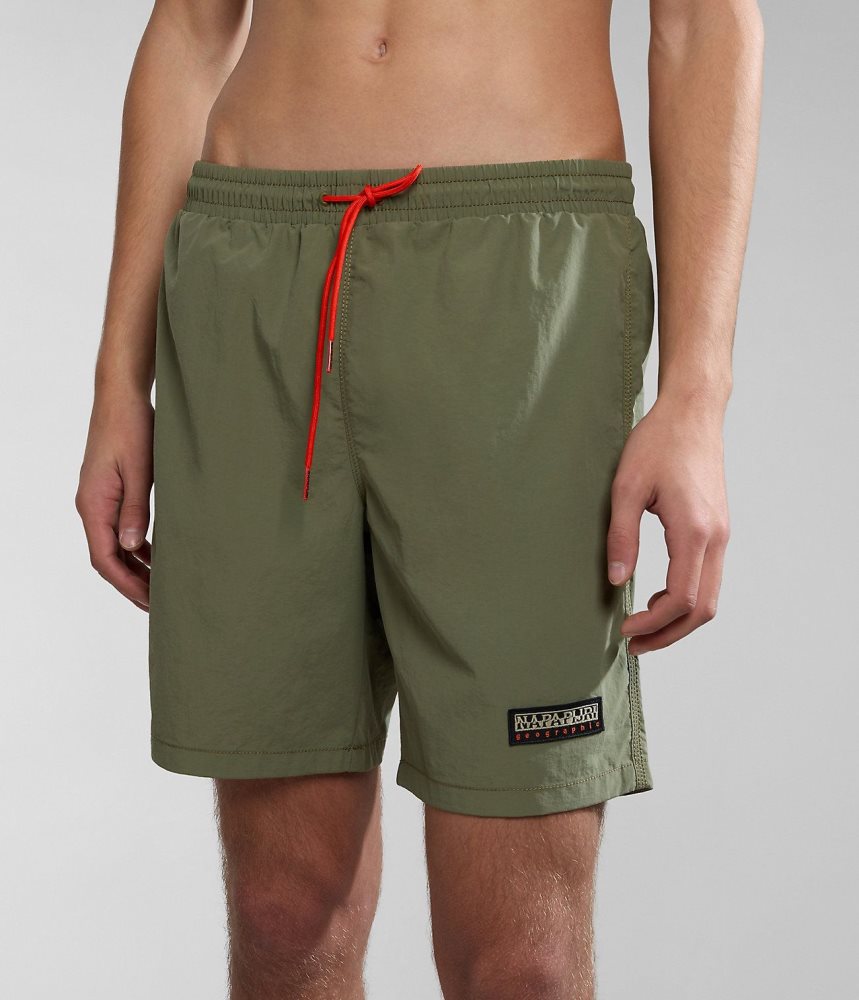 Napapijri Iaato Summer Trunks Zwembroek Heren Groen | MWNDELV-87