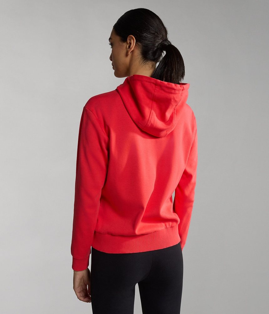 Napapijri Ibarra Full-Zip Hoodie Hoodie Dames Rood | WMBSCLV-72