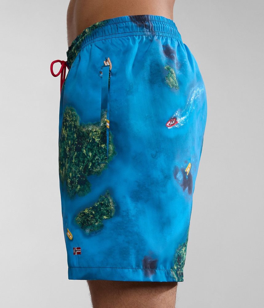 Napapijri Inuvik Swimming Trunks Zwembroek Heren Multicolour | HYVWORM-65