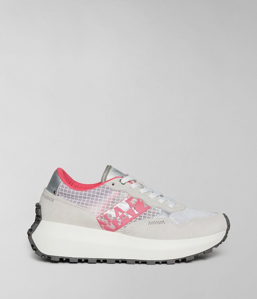 Napapijri Katrina Mesh Trainers Sportschoenen Dames Wit | PDKGQOJ-62