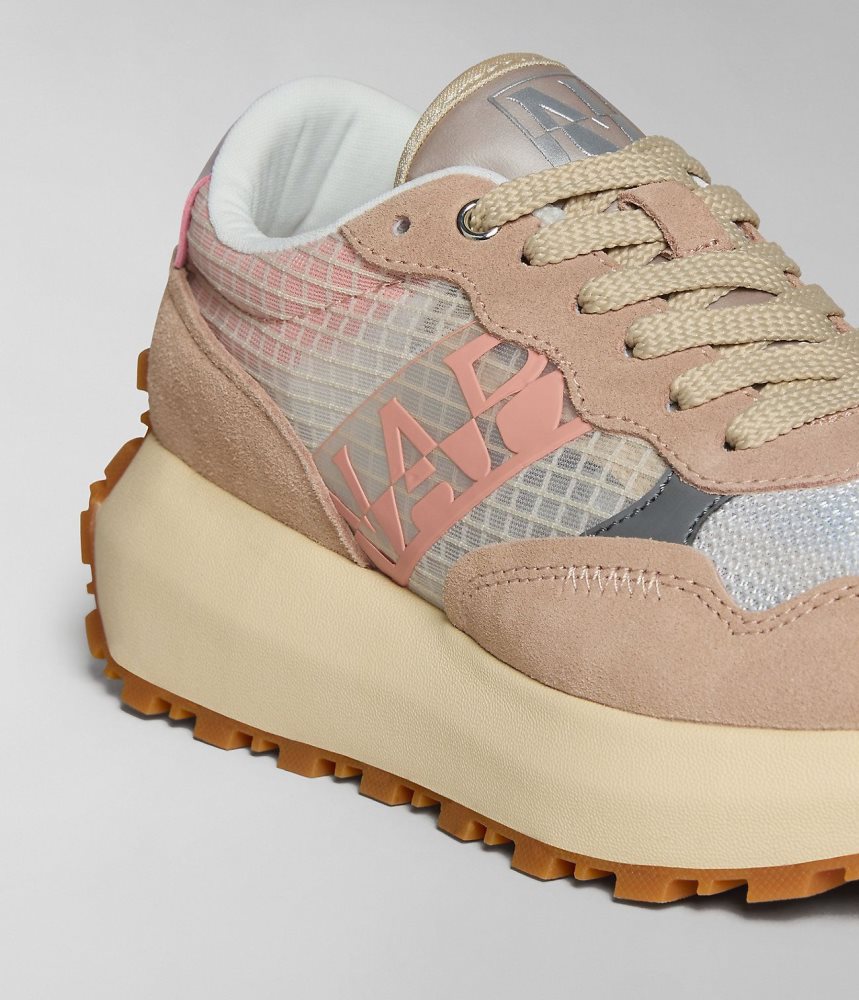 Napapijri Katrina Mesh Trainers Sportschoenen Dames Lichtroze | GAIRNWS-32