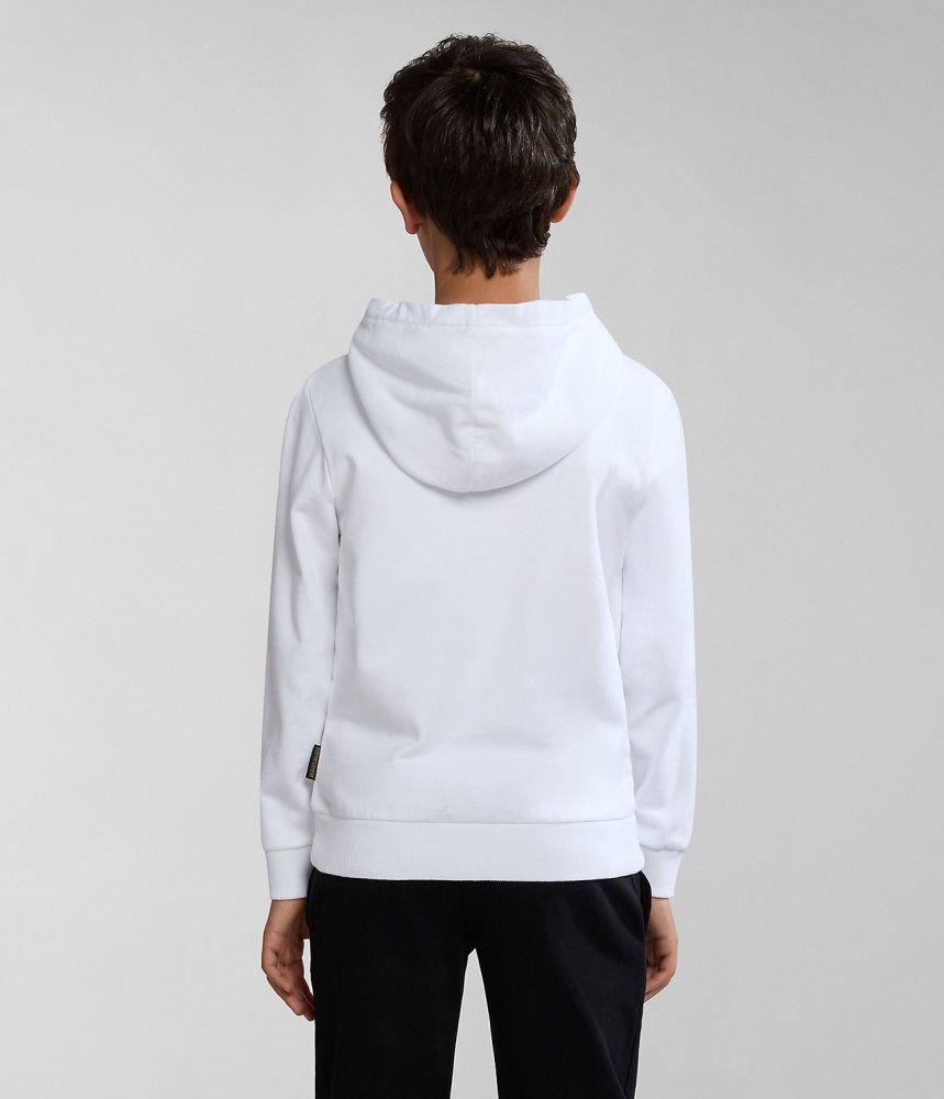 Napapijri Kitik Full-Zip Hoodie (4-16 YEARS) Hoodie Kinderen Wit | KHYWMZI-01