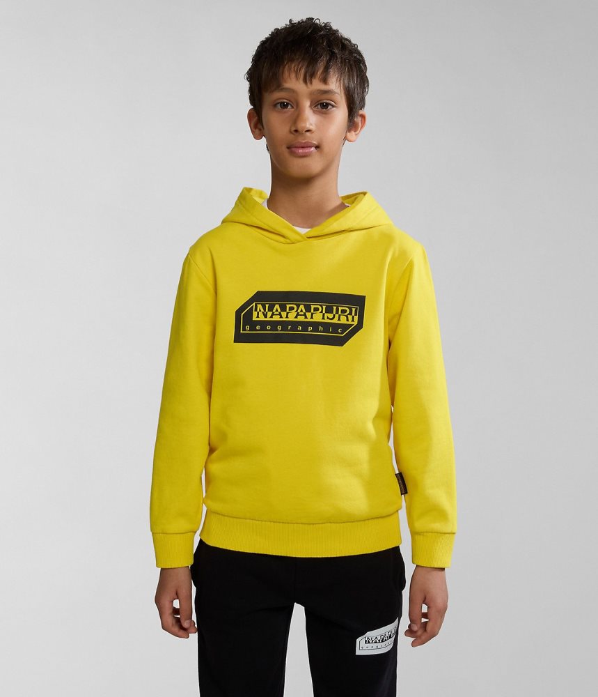 Napapijri Kitik Hoodie (4-16 YEARS) Hoodie Kinderen Geel | RIPKBSQ-31