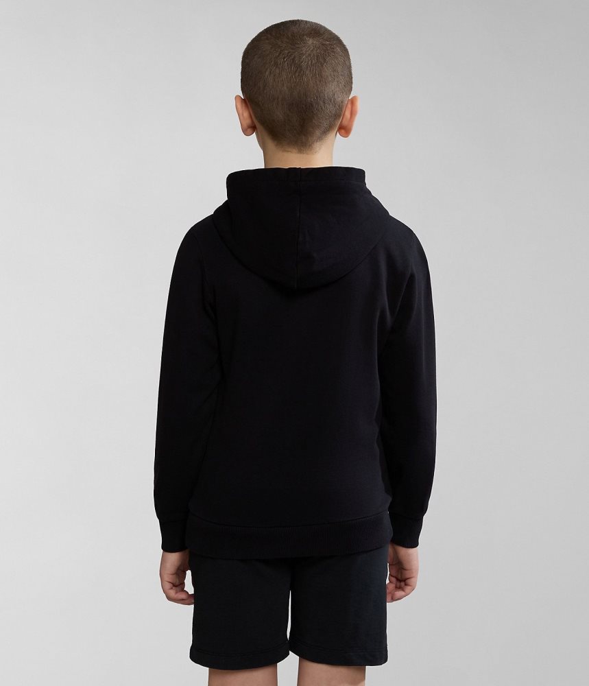 Napapijri Kitik Hoodie (4-16 YEARS) Hoodie Kinderen Zwart | NZACBIY-49