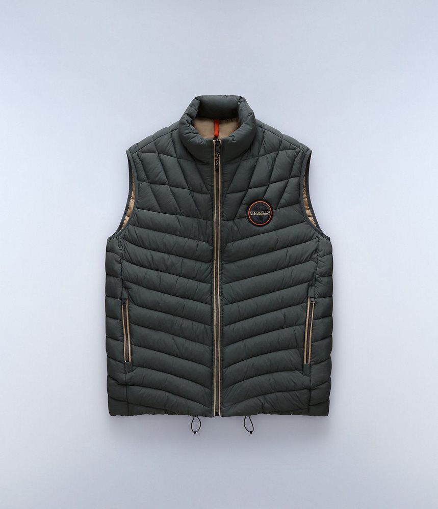 Napapijri Lapaz Vest Gilet Heren Groen | YPRVNQG-51