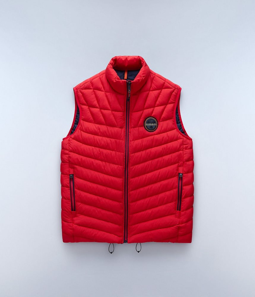 Napapijri Lapaz Vest Gilet Heren Rood | NKAHDWM-12